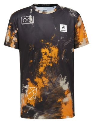 T-Shirt Mammut Massone Sport Sender Noir/Orange