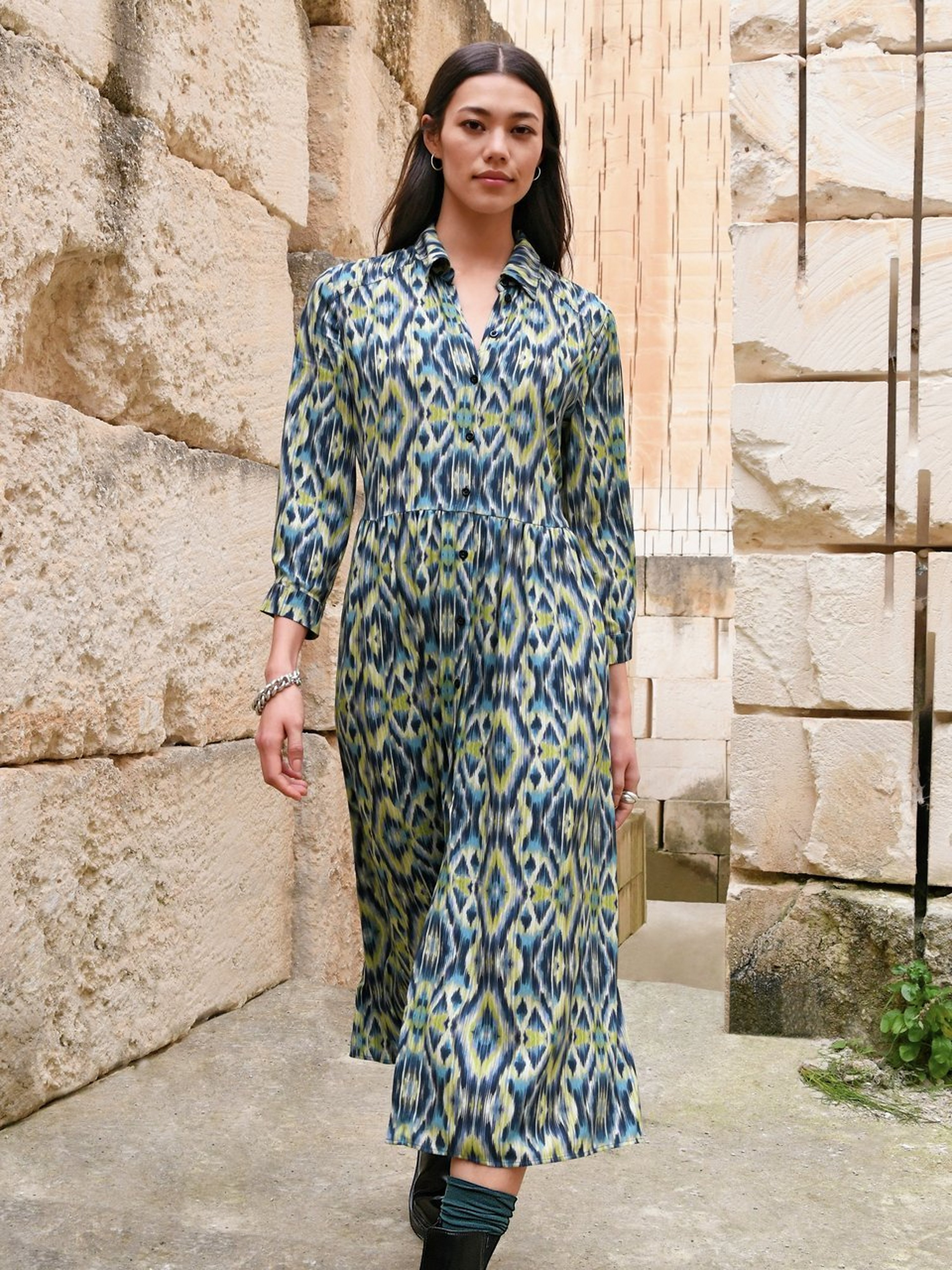 Kleid mit 3/4-Arm