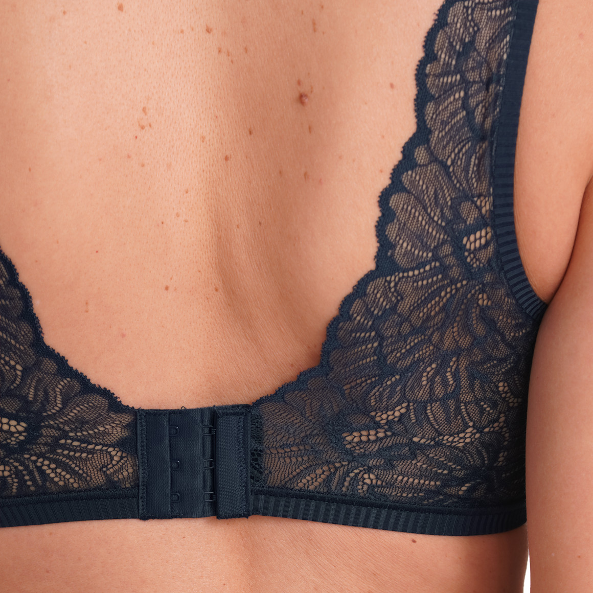 Gina Benotti Damen Bustier mit floraler Spitze dunkelblau