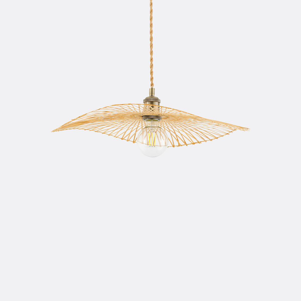 LA REDOUTE INTERIEURS<br>Luminária pendente arejada em bambu Ø50 cm, Ezia