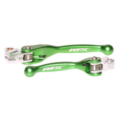 Leviers de frein et d'embrayage RFX REPLIABLES - Vert