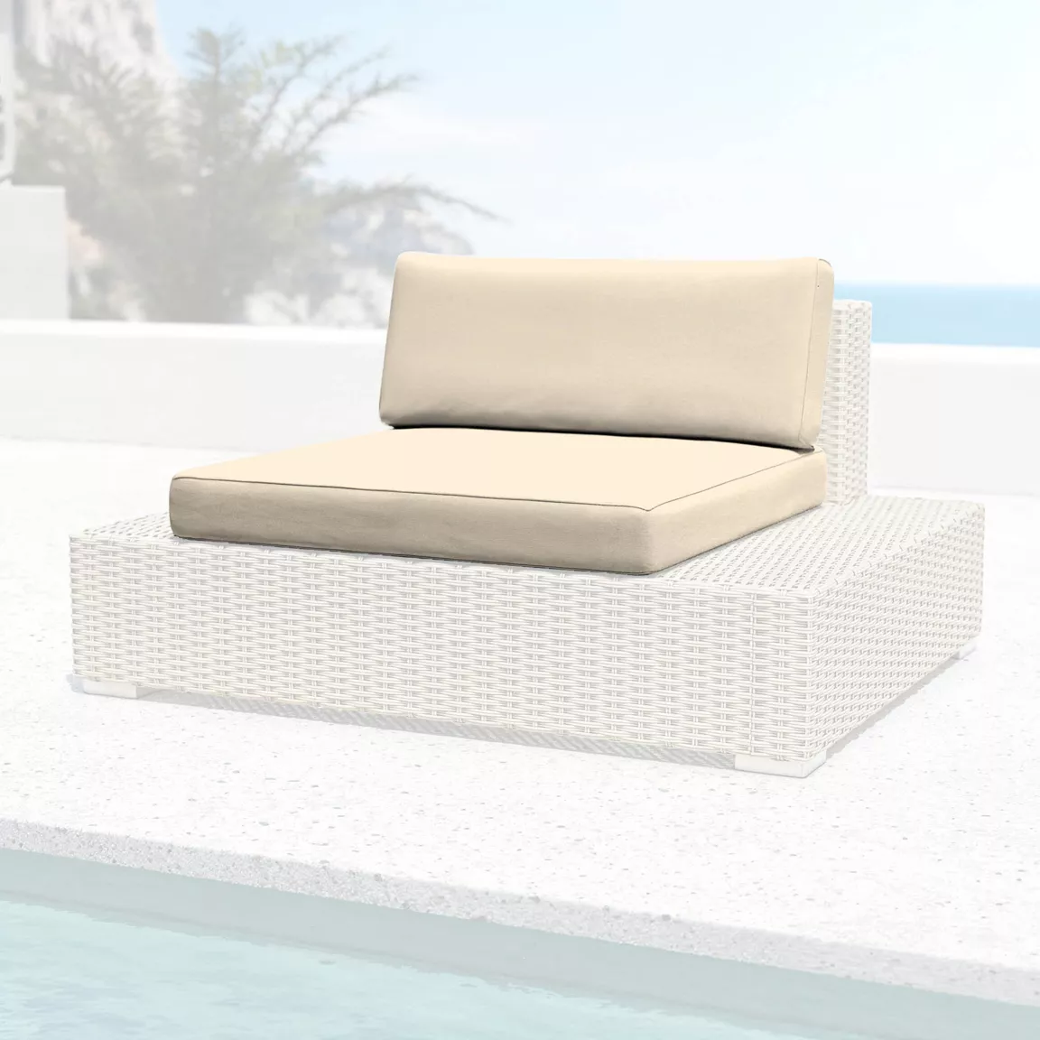 Housses de coussin de remplacement pour Fauteuil Palma Beige