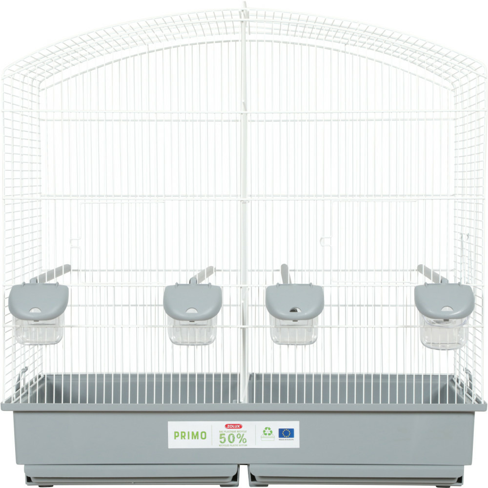 Cage familly blanche gris 70 x 40 x 70cm de hauteur pour oiseaux