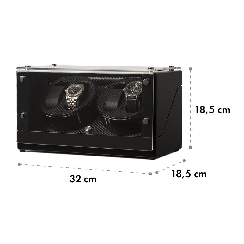 CA2PM Uhrenbeweger für 4 Uhren Karbon-Optik