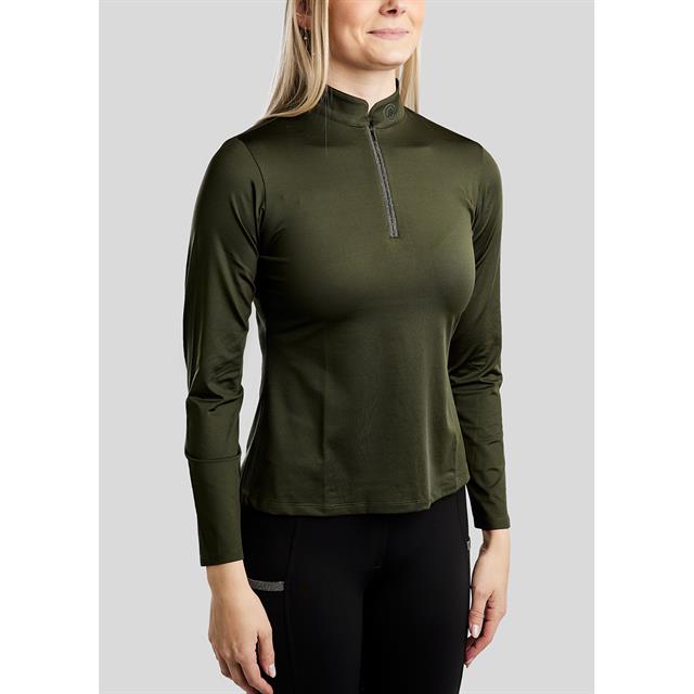Trainingsshirt Montar MOGaia Gun Metal Tape Donkergroen