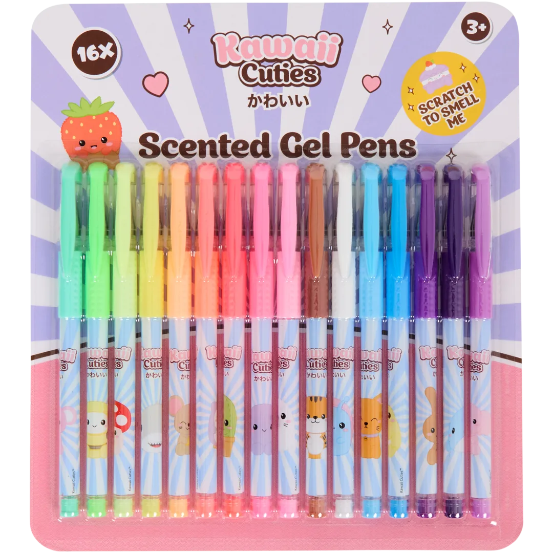 Kawaii gelpennen met geur 16 stuks | diverse varianten