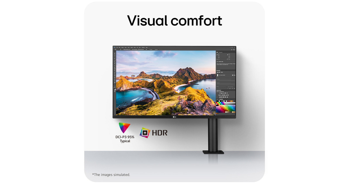 LGErgo IPS Monitor met USB Type-C 31.5