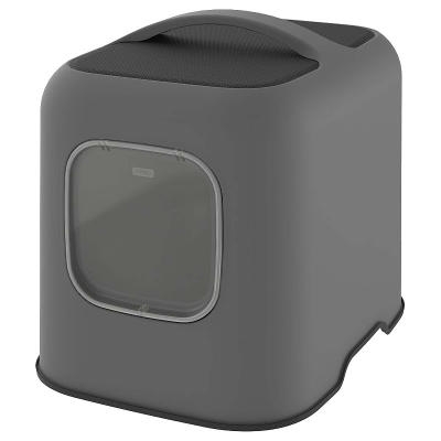 Rotho mypet Katzentoilette Biala mit Haube Antrazith 51x39.5x44.3cm