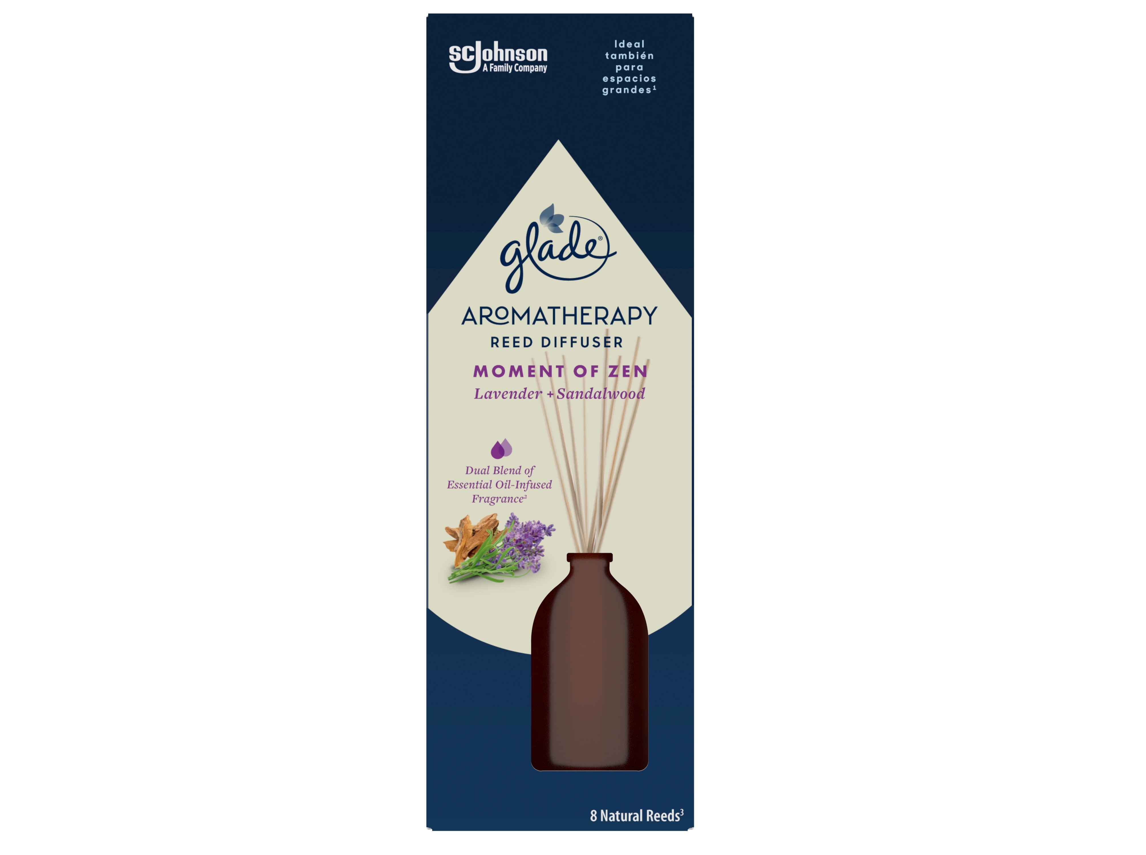 AMBIENTADOR GLADE STICK MOMENT OF ZEN LAVANDA 80ML