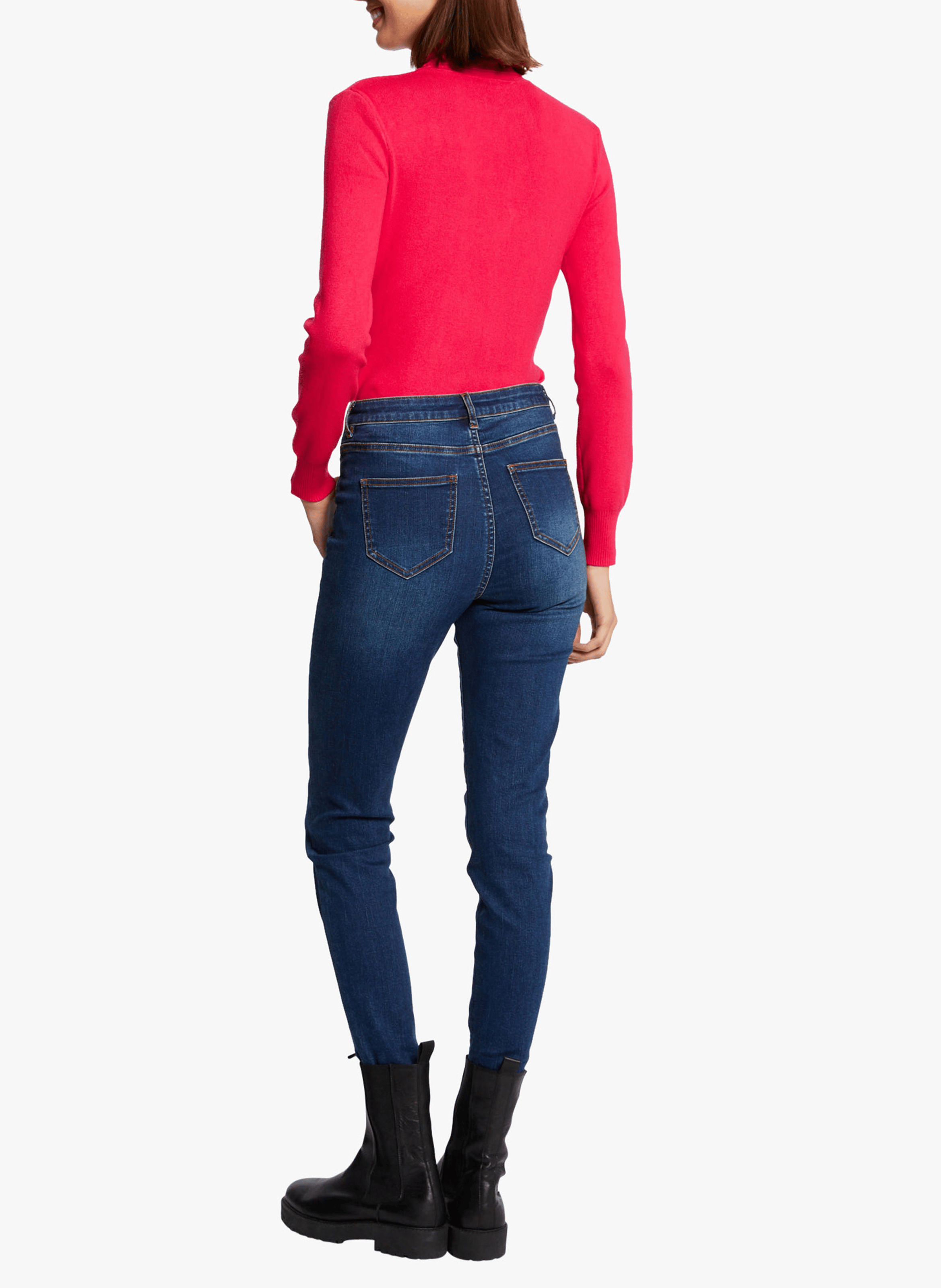 MIBO - Pull col roulé | Rose