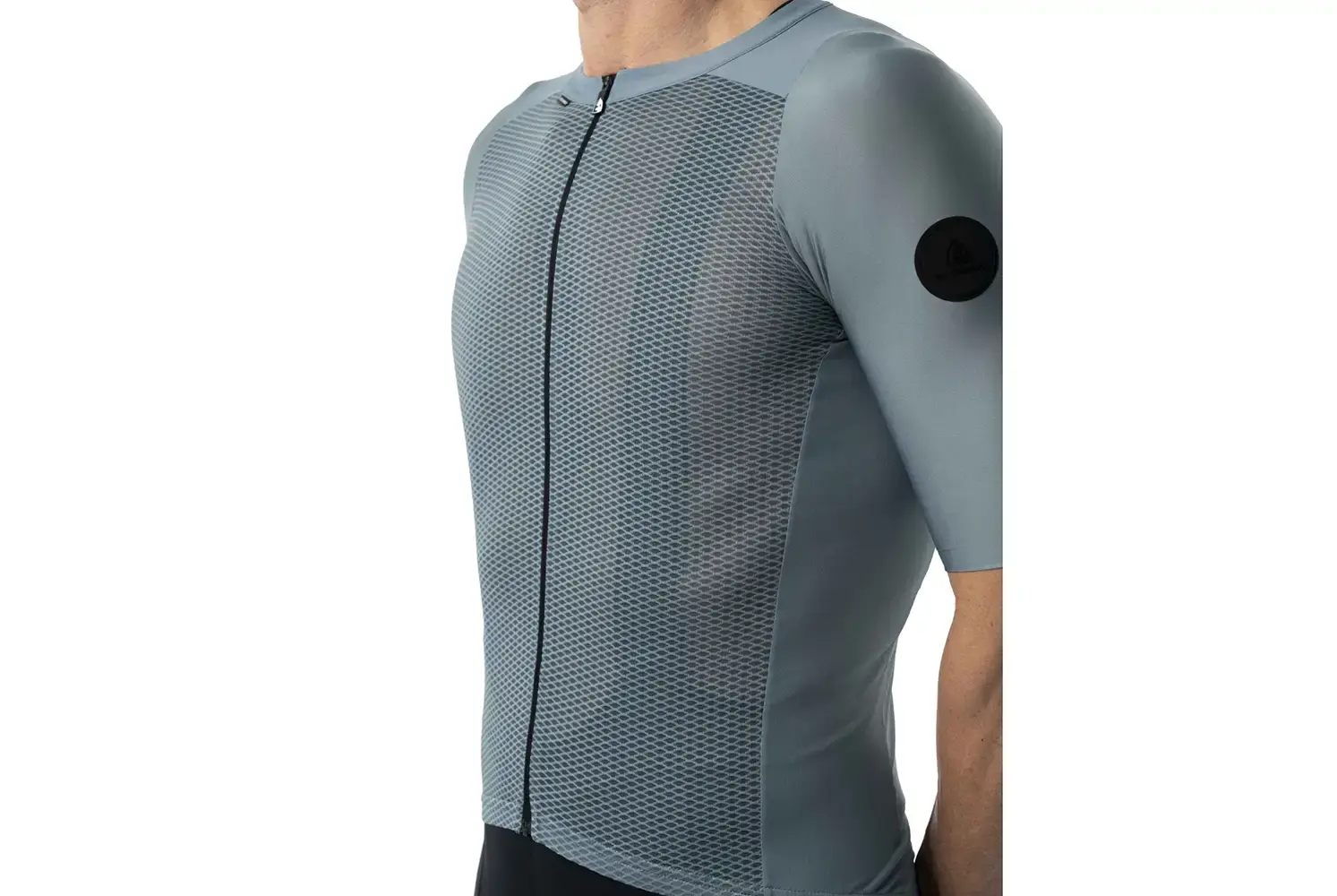 Etxeondo Gara Fietsshirt Korte Mouwen Grijs/Blauw Heren