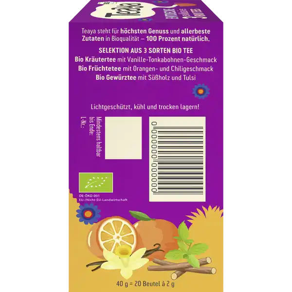 Bio Tee Set Selektion aus 3 Sorten