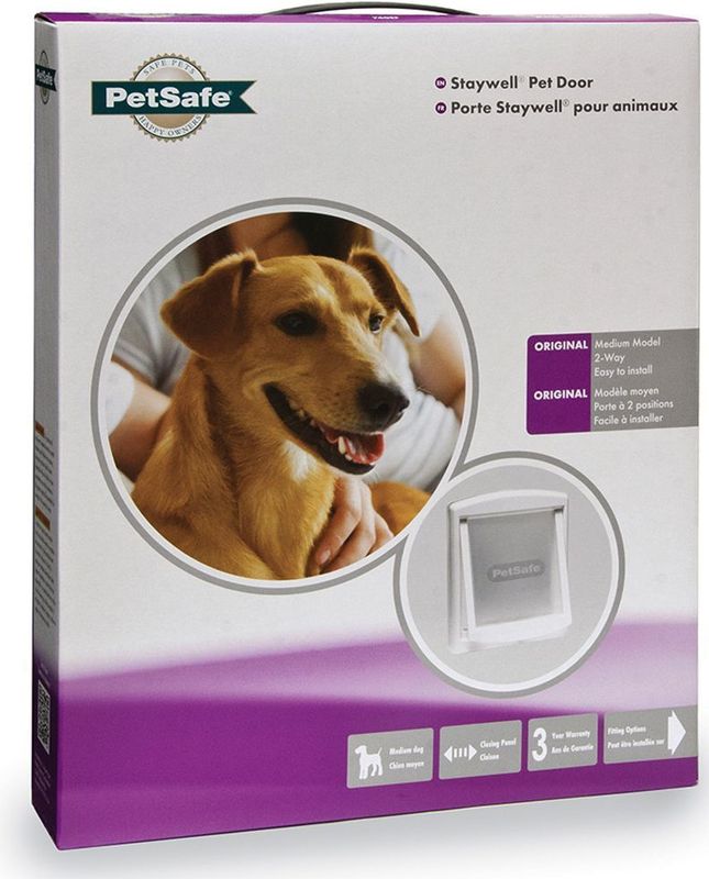 PetSafe - Staywell 760 - Huisdierluik - Wit - Geschikt voor Honden tot 45 kg