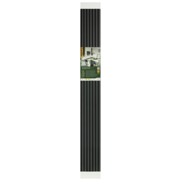 Lattenwand Decowall Acoustic lava eiken 260x30cm,2 stuks (1.56m2)