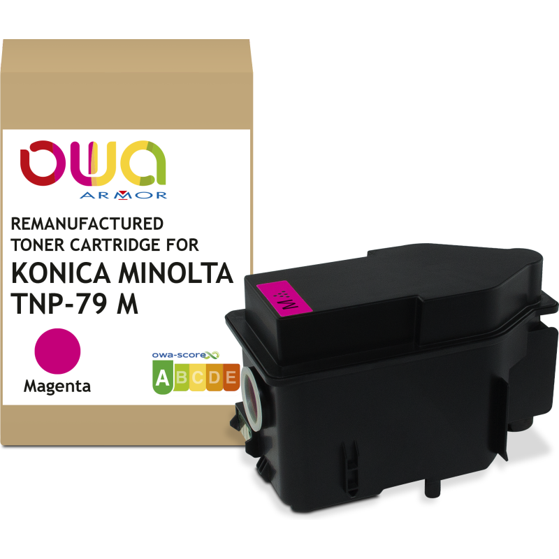 Toner remanufacturé OWA - standard - Magenta - pour KONICA MINOLTA TNP-79M