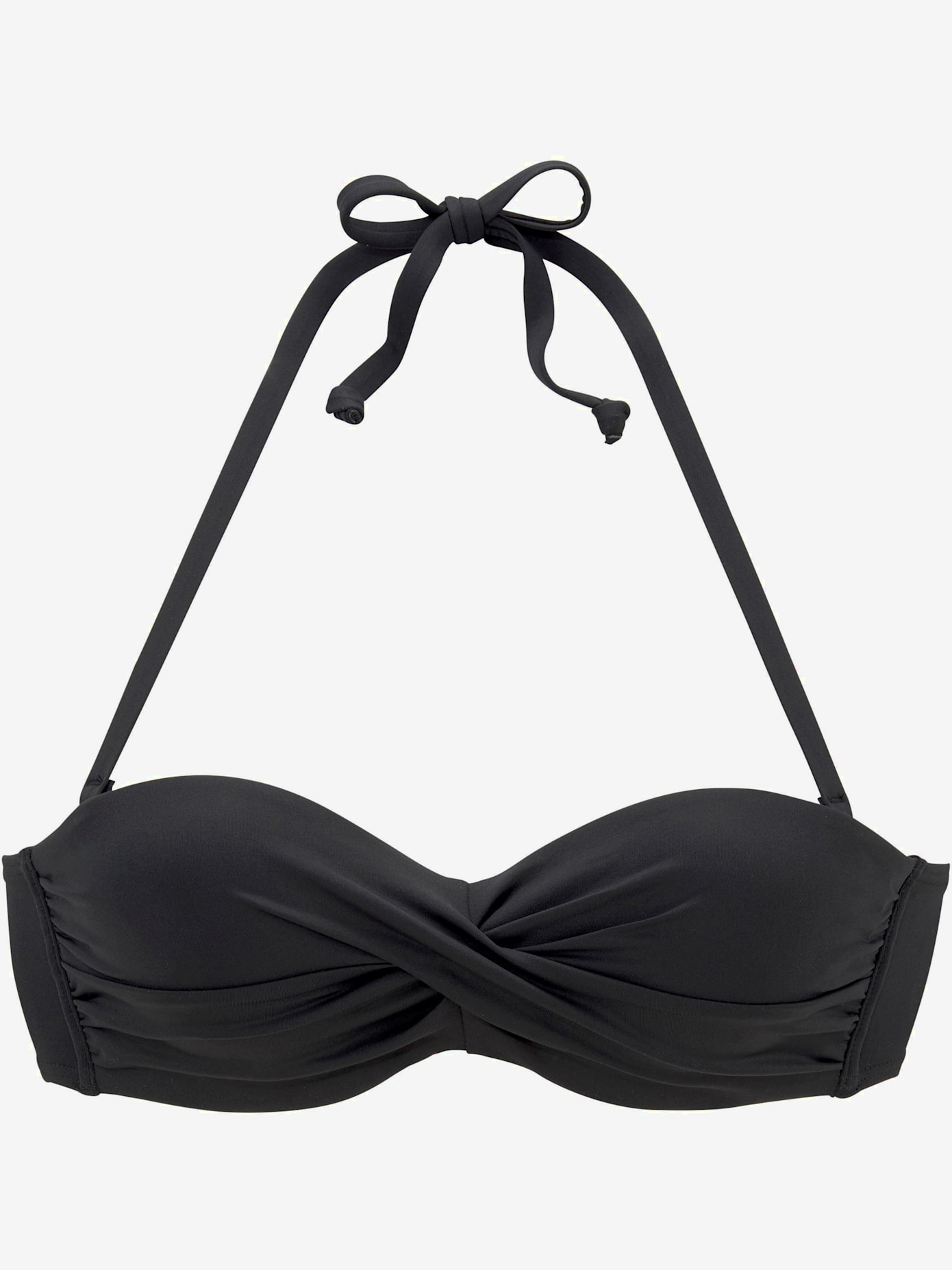 Haut de bikini bandeau à armatures coloris unis tendance