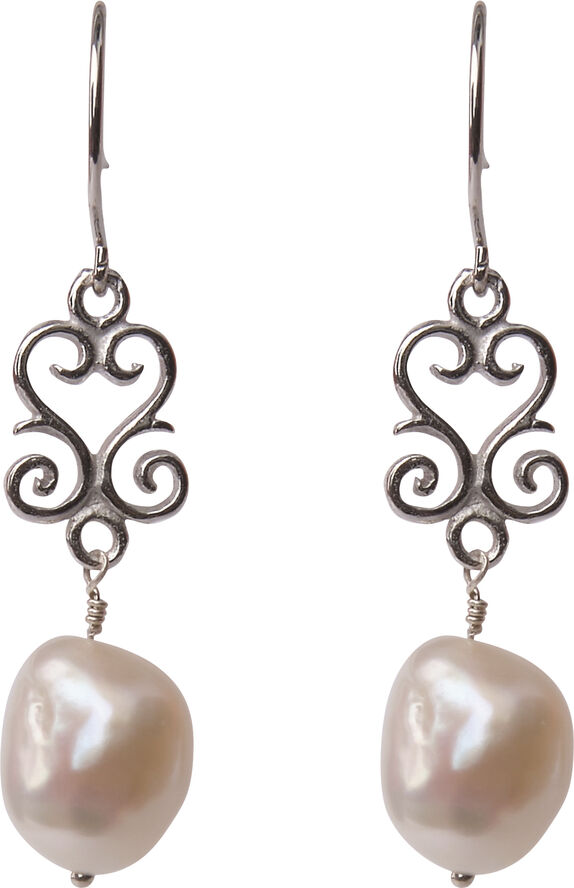 BeChristensen Mariela Pearl Earrings - Silver Silver