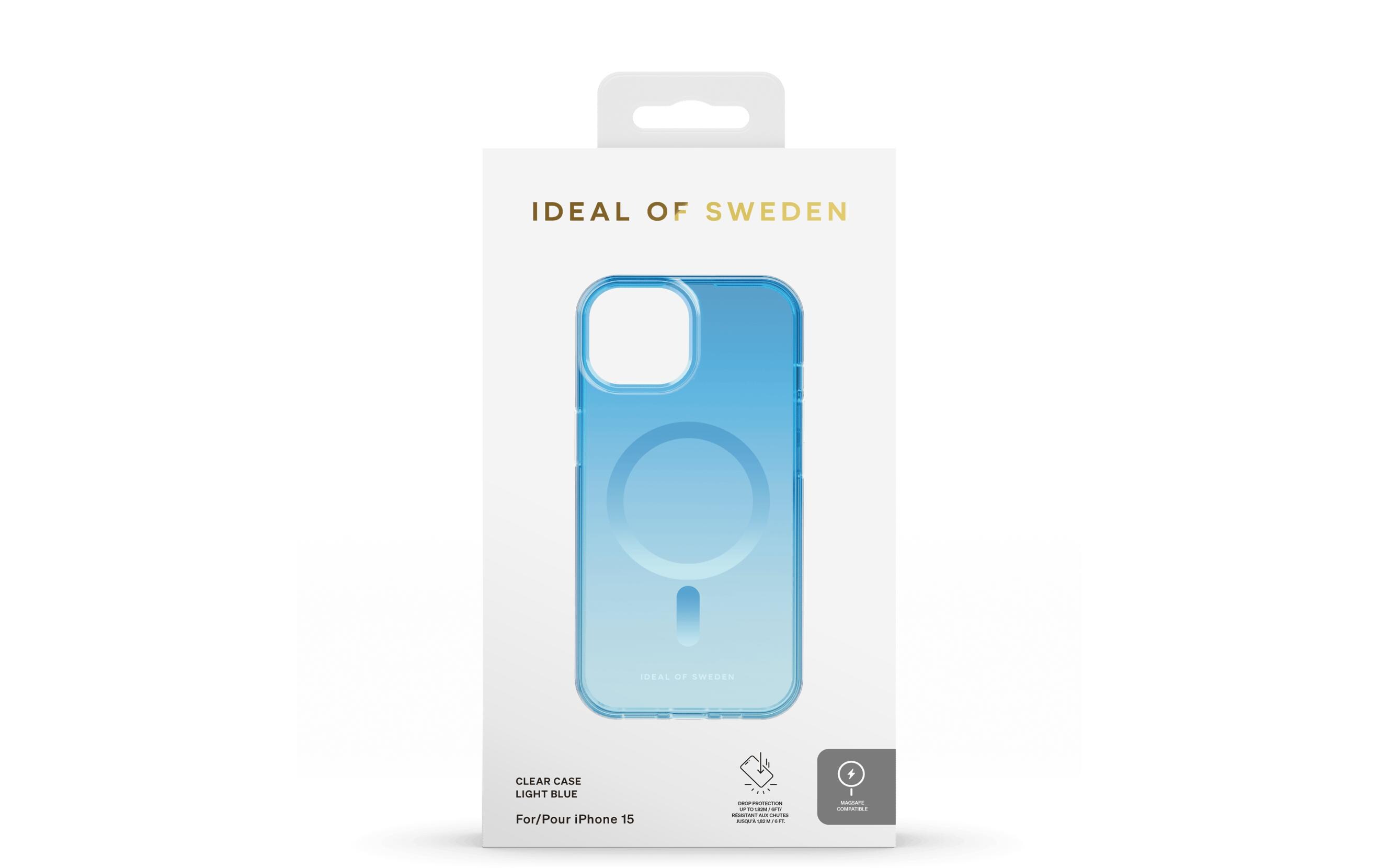 Back Cover Clear Case iPhone 15 Light BlueSilikon-Backcover für das iPhone 15