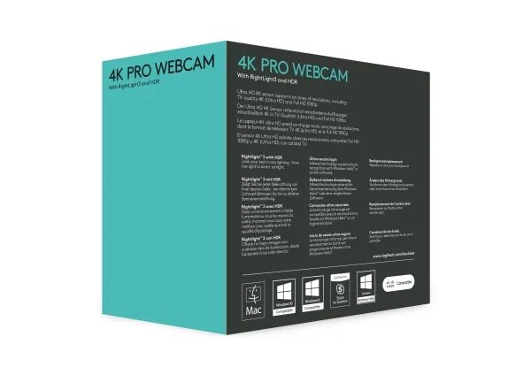 Logitech® | BRIO 4K Ultra HD webcam - Webcam - farve - 4096 x 2160 - audio - USB