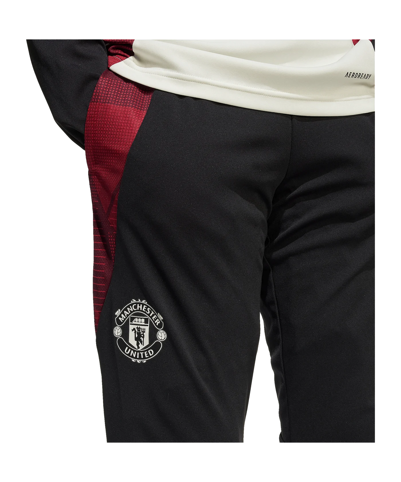 adidas Manchester United Tiro 24 Trainingshose Kids Schwarz