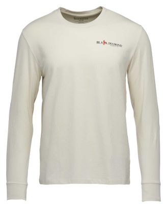 T-Shirt Manches Longues Black Diamond Heritage Wordmark Blanc