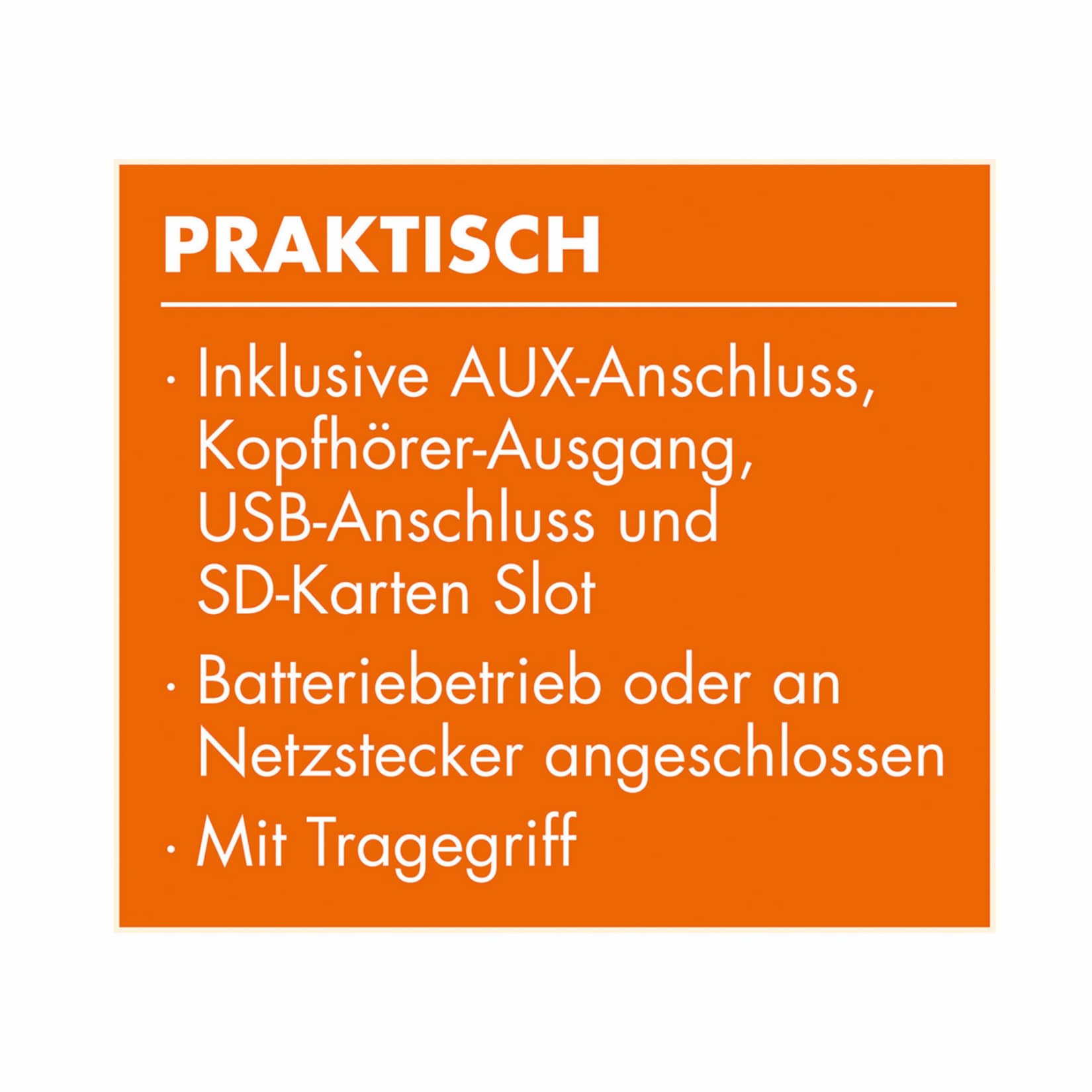 EASYmaxx Radio Retro 6V versch. Farben