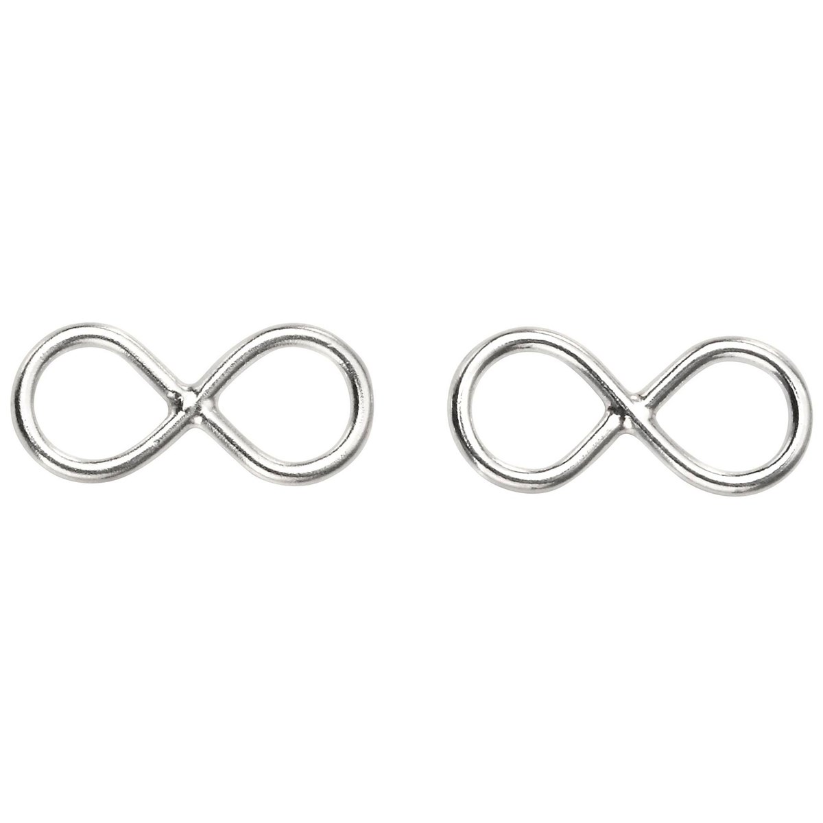 Boucle d'oreille infinité en argent 925/1000