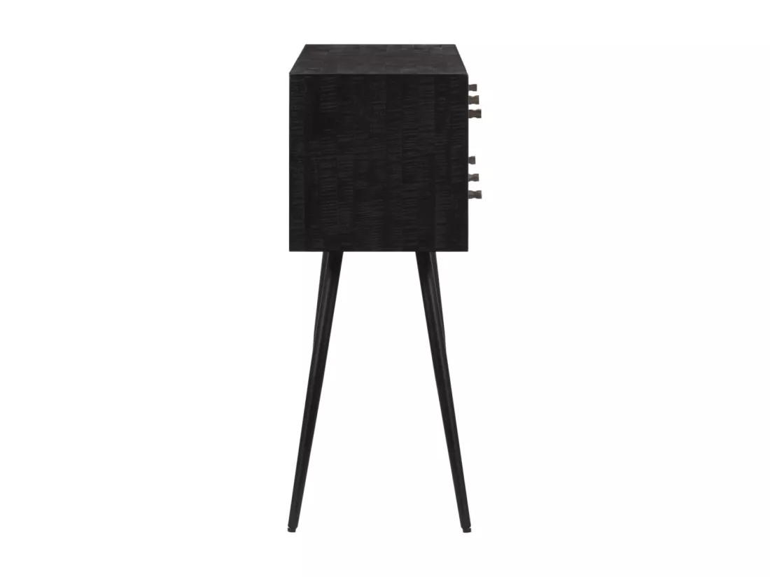Table console avec tiroirs 116x30x76 cm teck massif récupéré