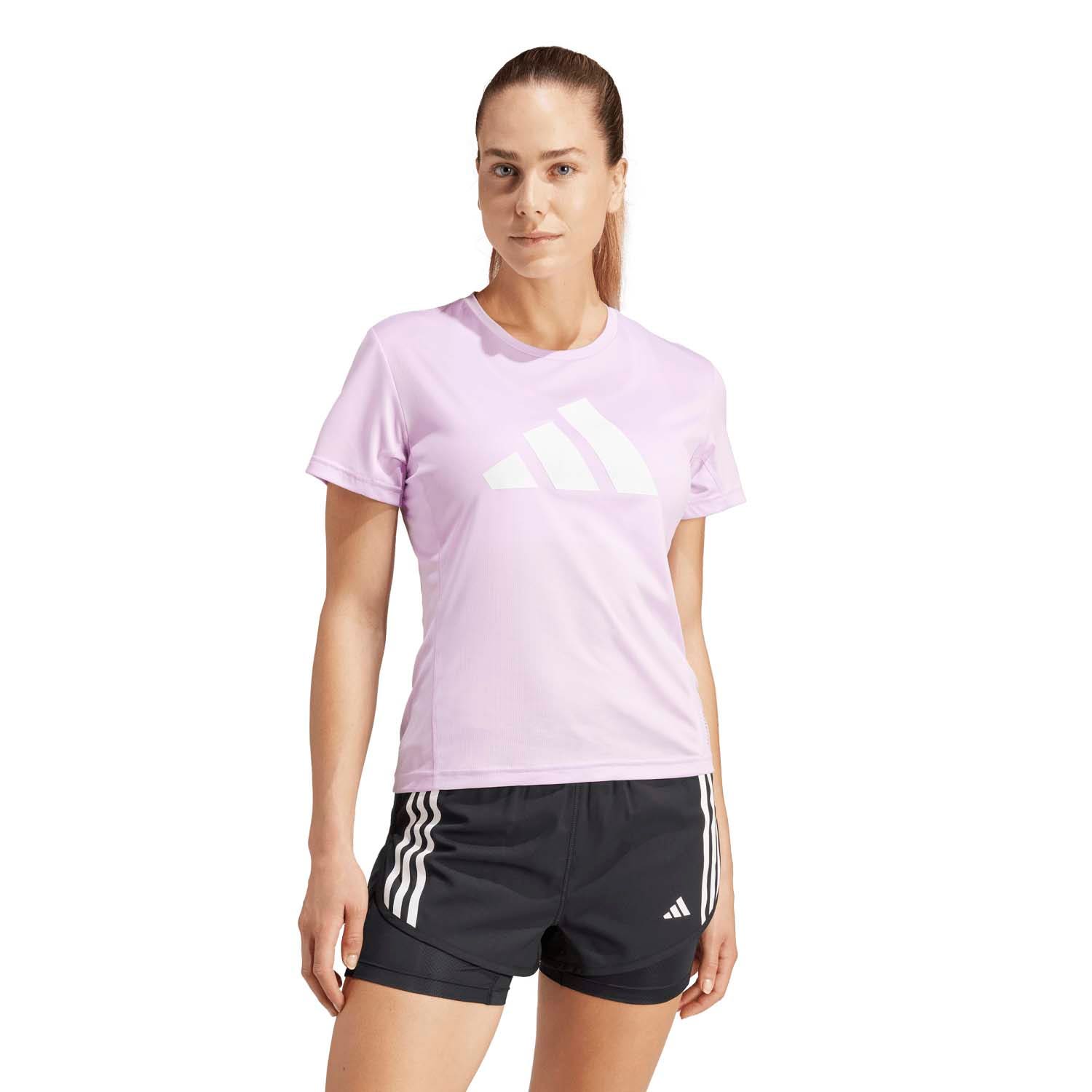 adidas  Run It Tee 3 Stripes Dames