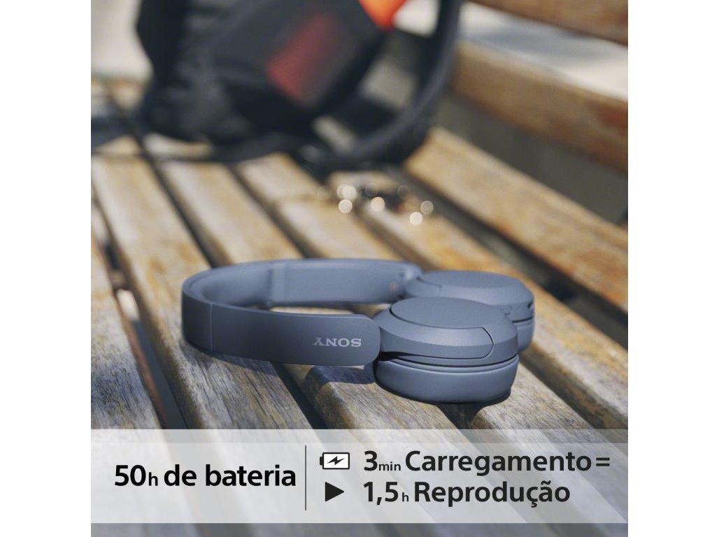 AUSCULTADORES SEM FIO SONY WHCH520L AZUL