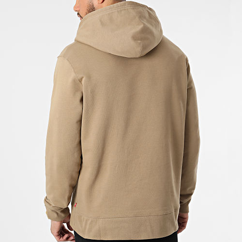 Sweat Capuche Standard Graphic 38424 Beige Foncé