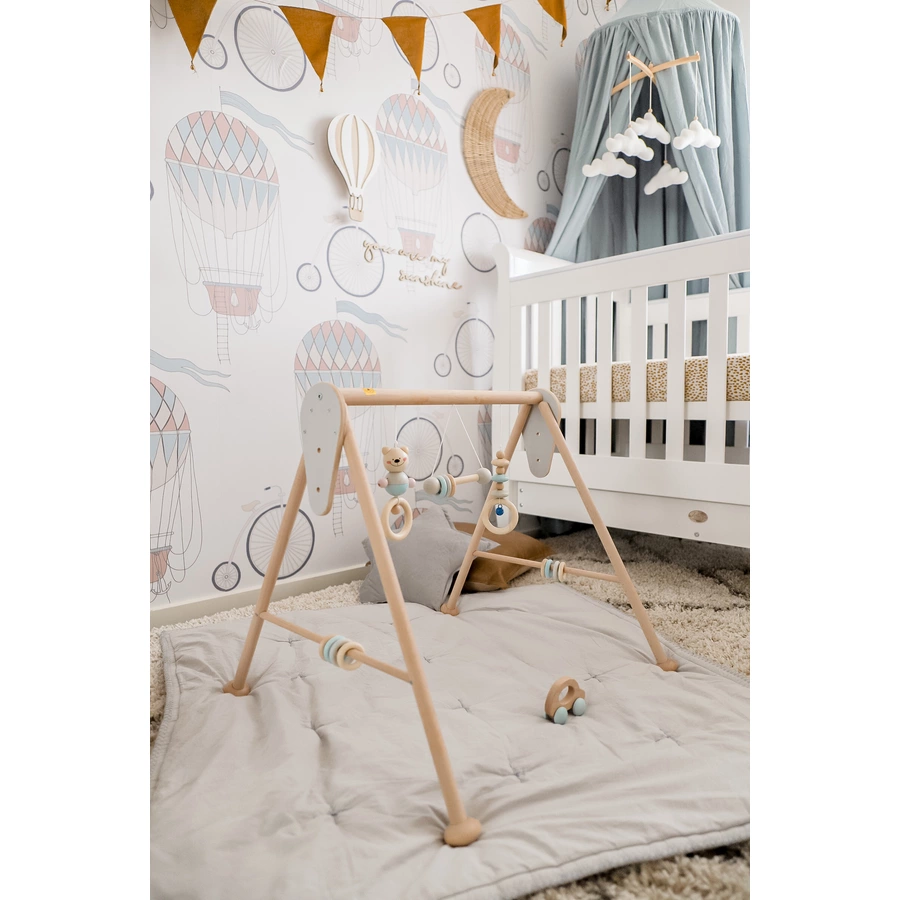 HESS Baby-Gym Bär, natur blau