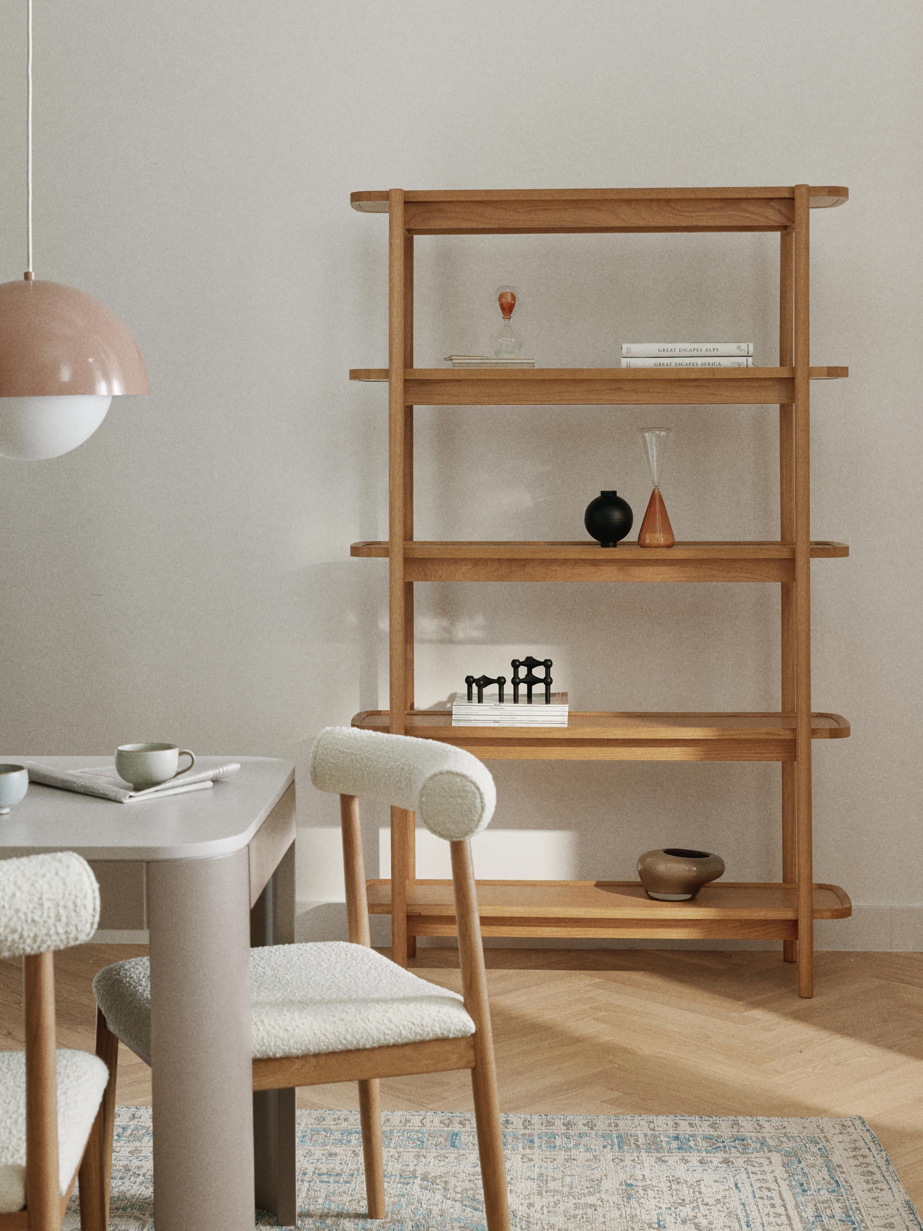 Hoge houten wandkast Libby