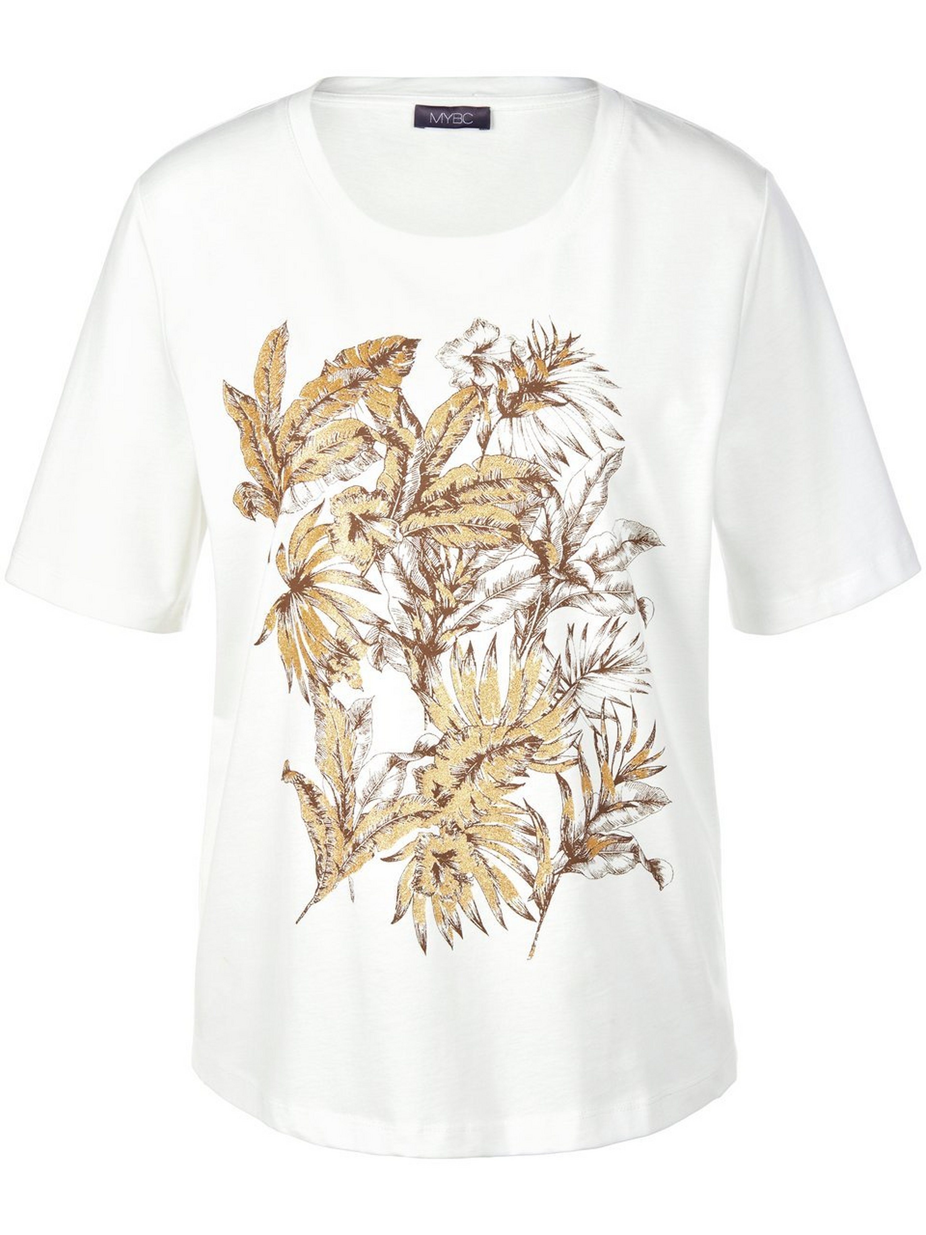 Rundhals-Shirt mit 1/2-Arm