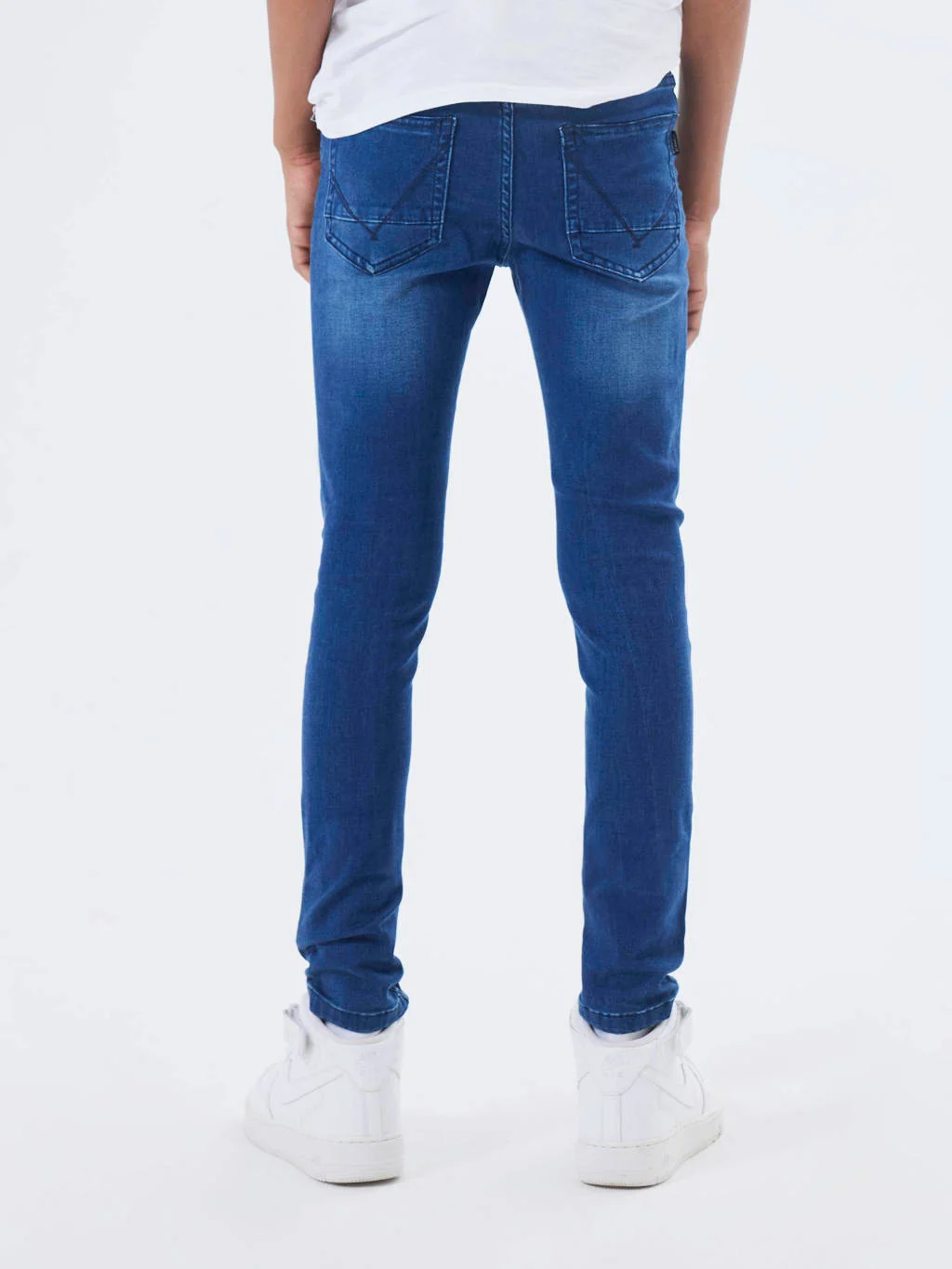 NAME IT slim fit jeans NKMTHEO dark blue denim