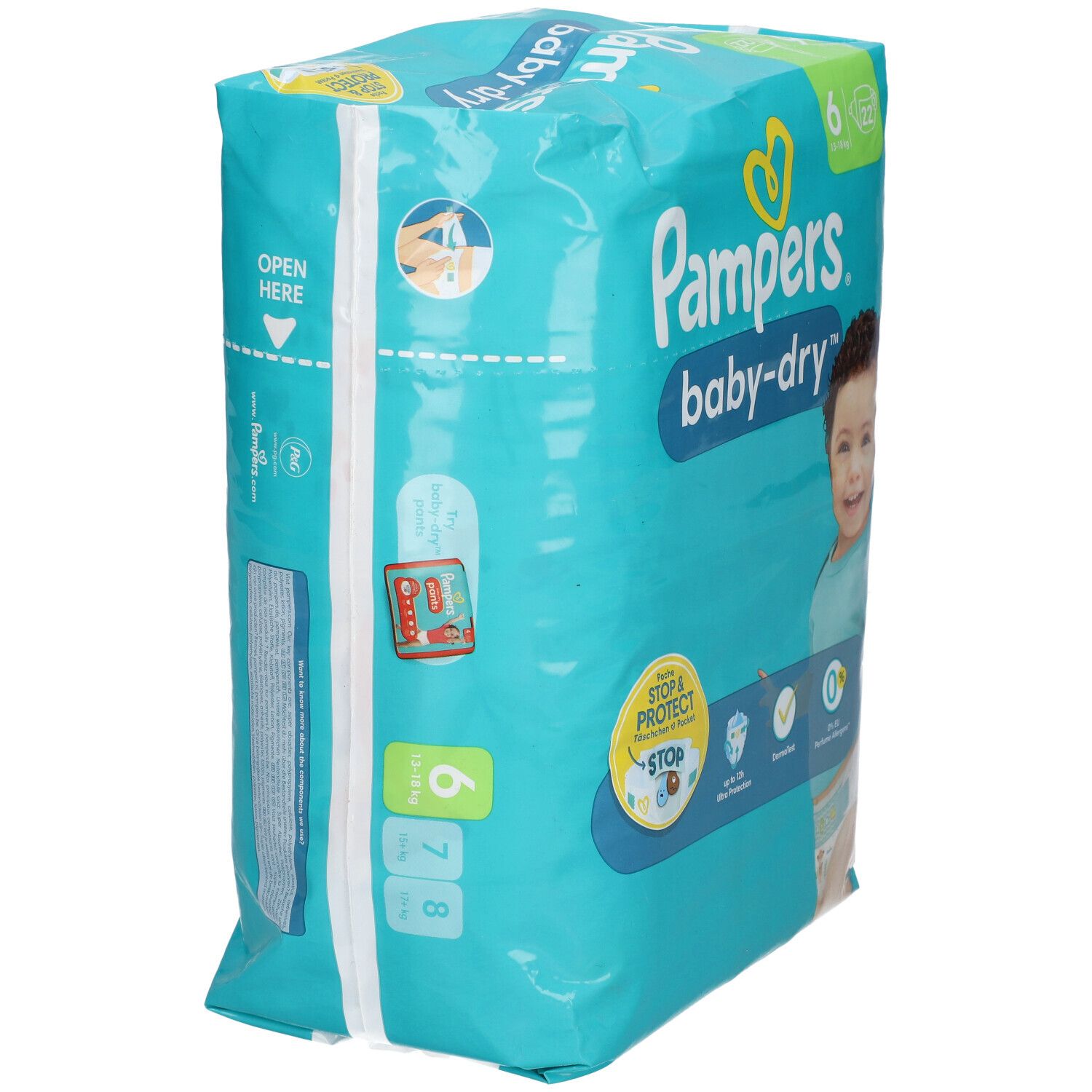 Pampers® baby-dry™ Windeln Gr.6 Extra Large 13-18kg Single Pack 22ST