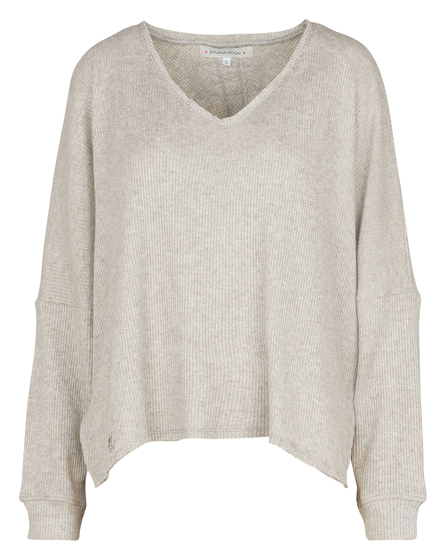 MARSHALL PEBBLE - Tee-shirt mi long côtelé| Beige