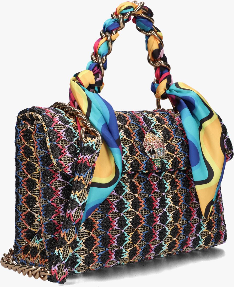 KURT GEIGER LONDON multi kurt geiger london handtas raffia kensington bag