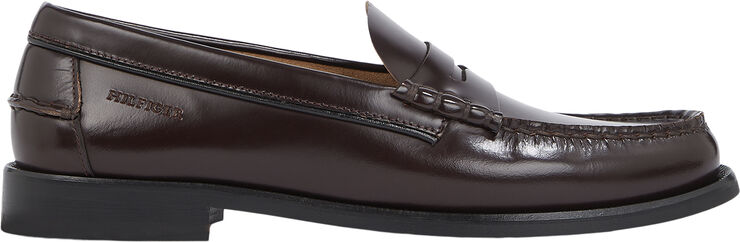 Tommy Hilfiger CLASSIC HILFIGER LEATHER LOAFER Deep sedona
