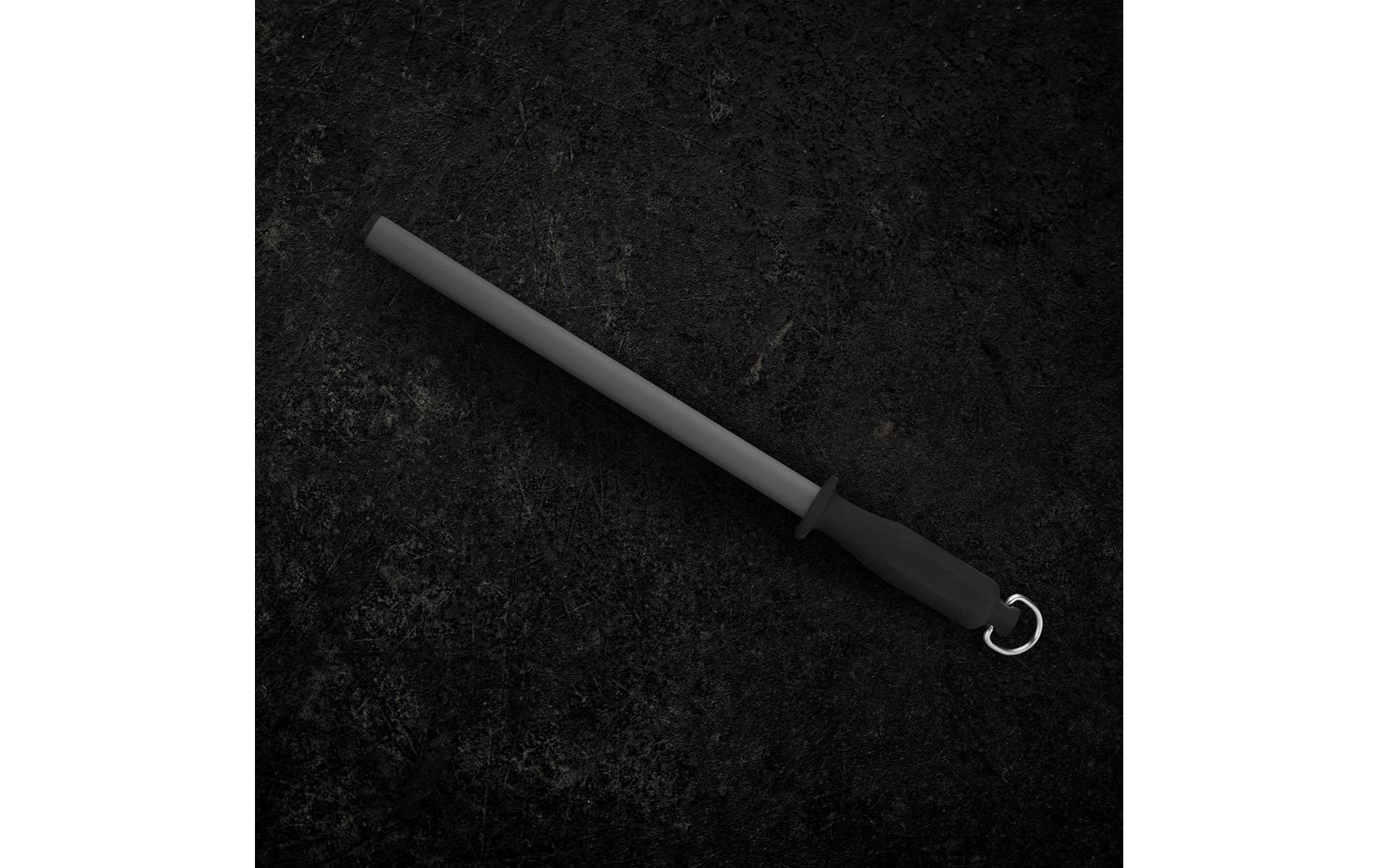 Messerschärfer 1200 Korn, 31 cm, SchwarzKeramik-Schleifstab