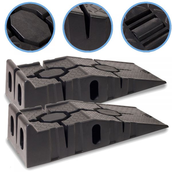 TSX TOOL Rampa Plástica Resistente do Carro de 2 Toneladas X 2 Unidades