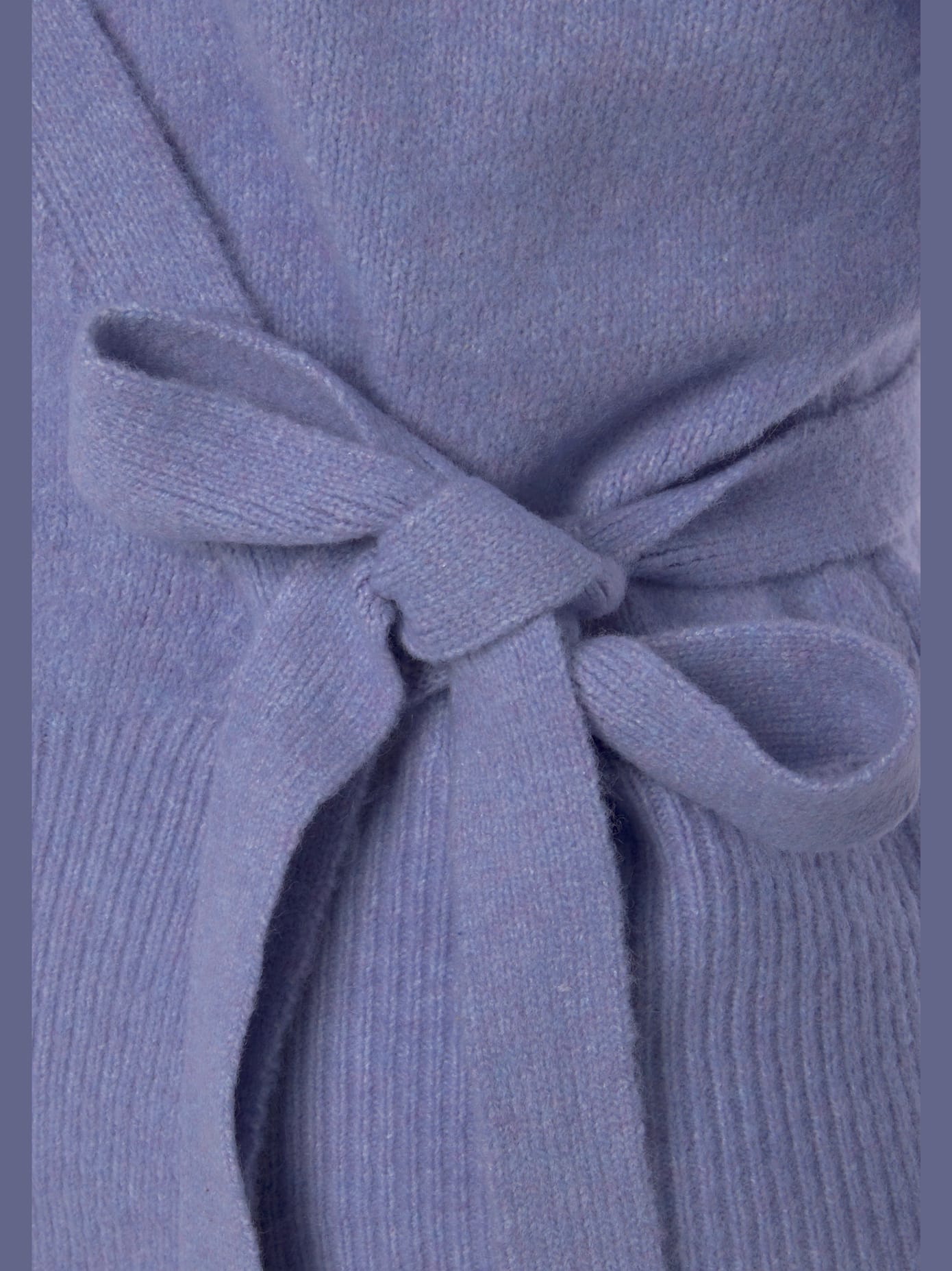 Veste cache-cœur en tricot veste en tricot douce à nouer