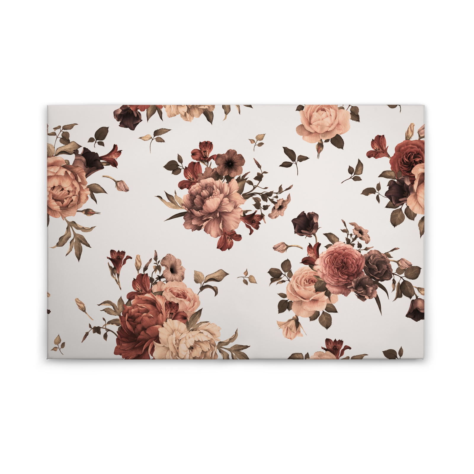 LeinwandbildBLUMEN BOUQET - beige-weiß - 90x60 cm