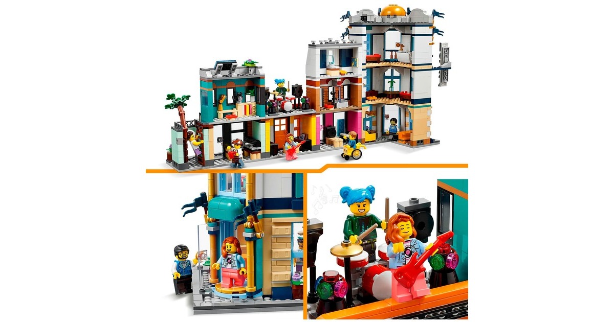 LEGO Creator 3-in-1 - Hoofdstraat Constructiespeelgoed  (31141)