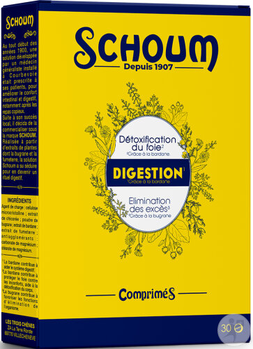 Schoum Digestion 30 Comprimés