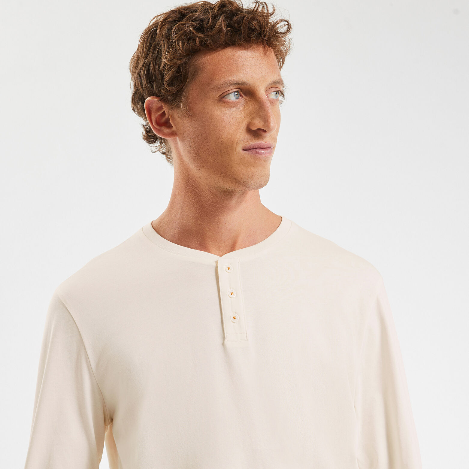 Tee-shirt de pyjama manches longues Blanc