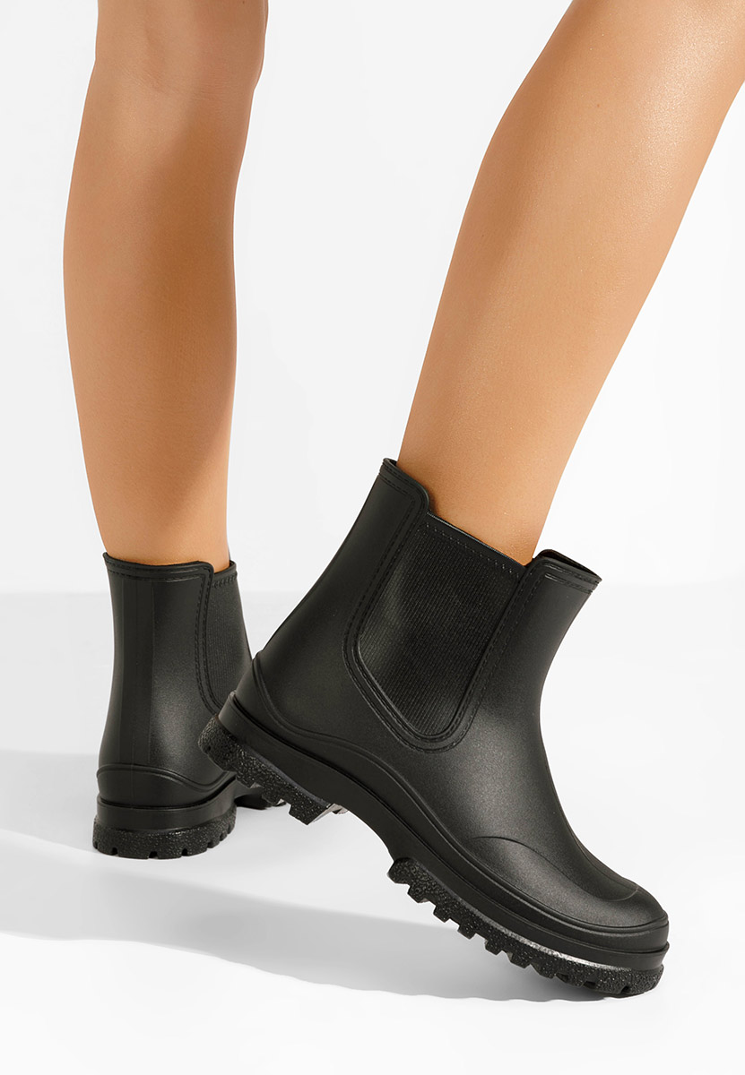 Bottes en caoutchouc noires Zariella