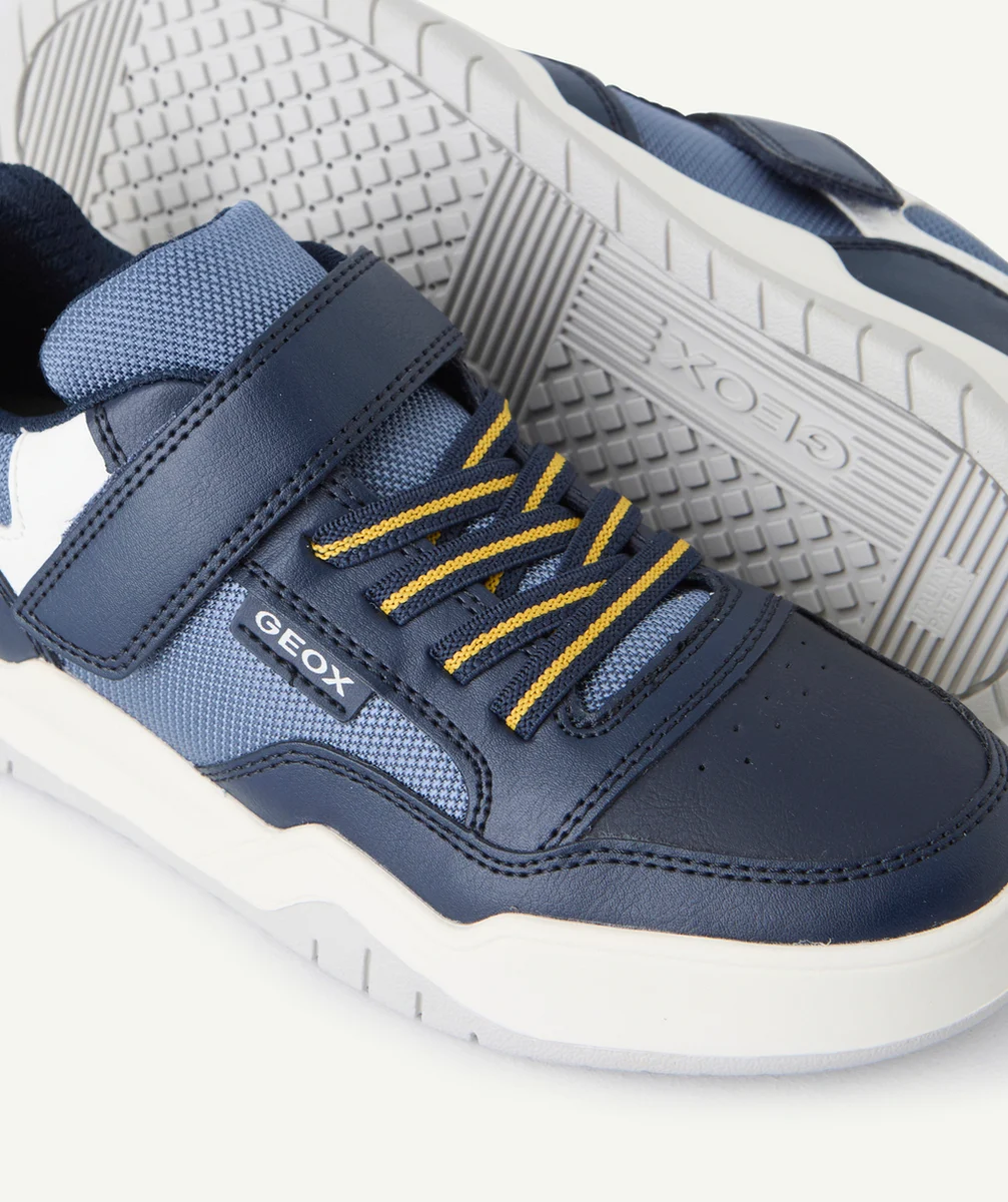 GEOXbaskets basses garçon perth bleu blanc et jaune