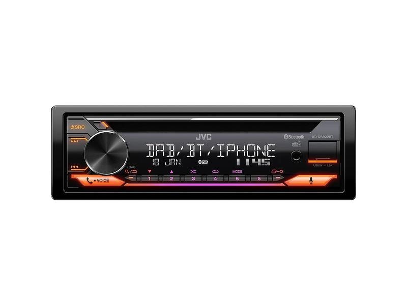 JVC Autoradio KD-DB922BT 1 DIN Autoradio mit CD-Receiver, Bluetooth und DAB  Digitalradio