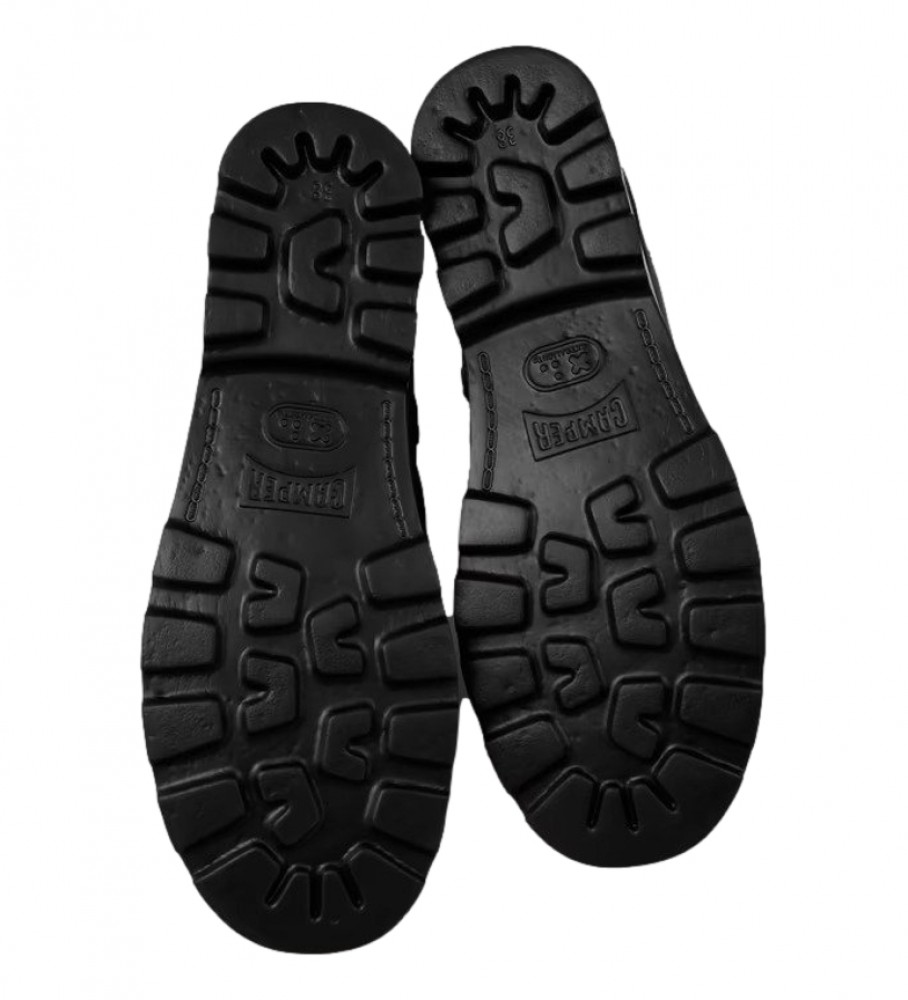 Botas de tornozelo Camper Brutus em couro marrom